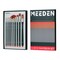 MEEDEN Art Paint Brushes Set, 10 PCS Long Handled Professional Paint Brushes for Acrylic,Watercolor Painting, Soft Nylon Acrylic Paint Brushes of Flat,Fan,Angle,Filbert, Detail with Storage Box